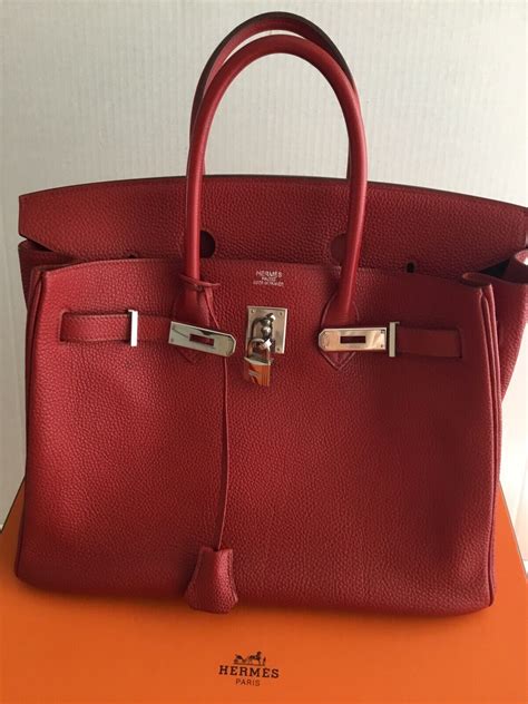 hermes birkin 35 red|Hermes Birkin 35 togo.